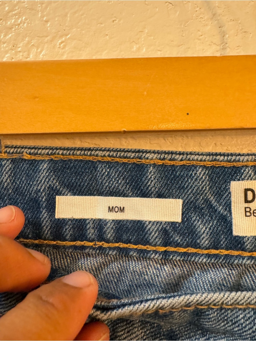 Bershka Women's Mom Jeans Straight Leg Jeans - Medium Blue - Picture 11 of 15